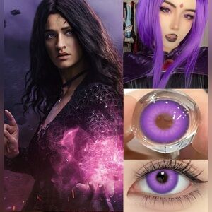 Halloween violet witch cosplay lenses